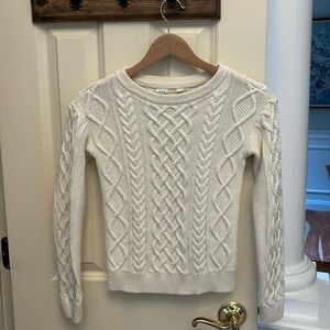 GAP kids cotton cable knit sweater medium